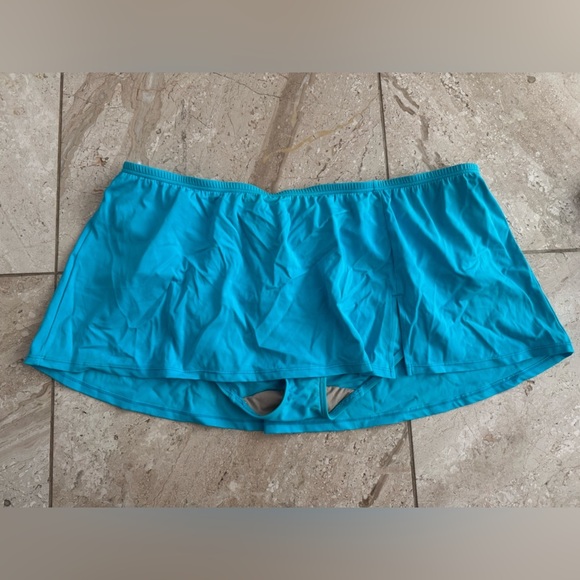 Lane Bryant Cacique Swim swim skirt sky blue size 24 - Picture 1 of 2